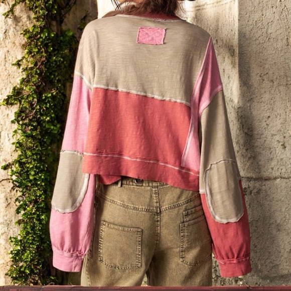 NWT 💯 % Cotton BoHo Long Sleeve Top - Picture 3 of 9